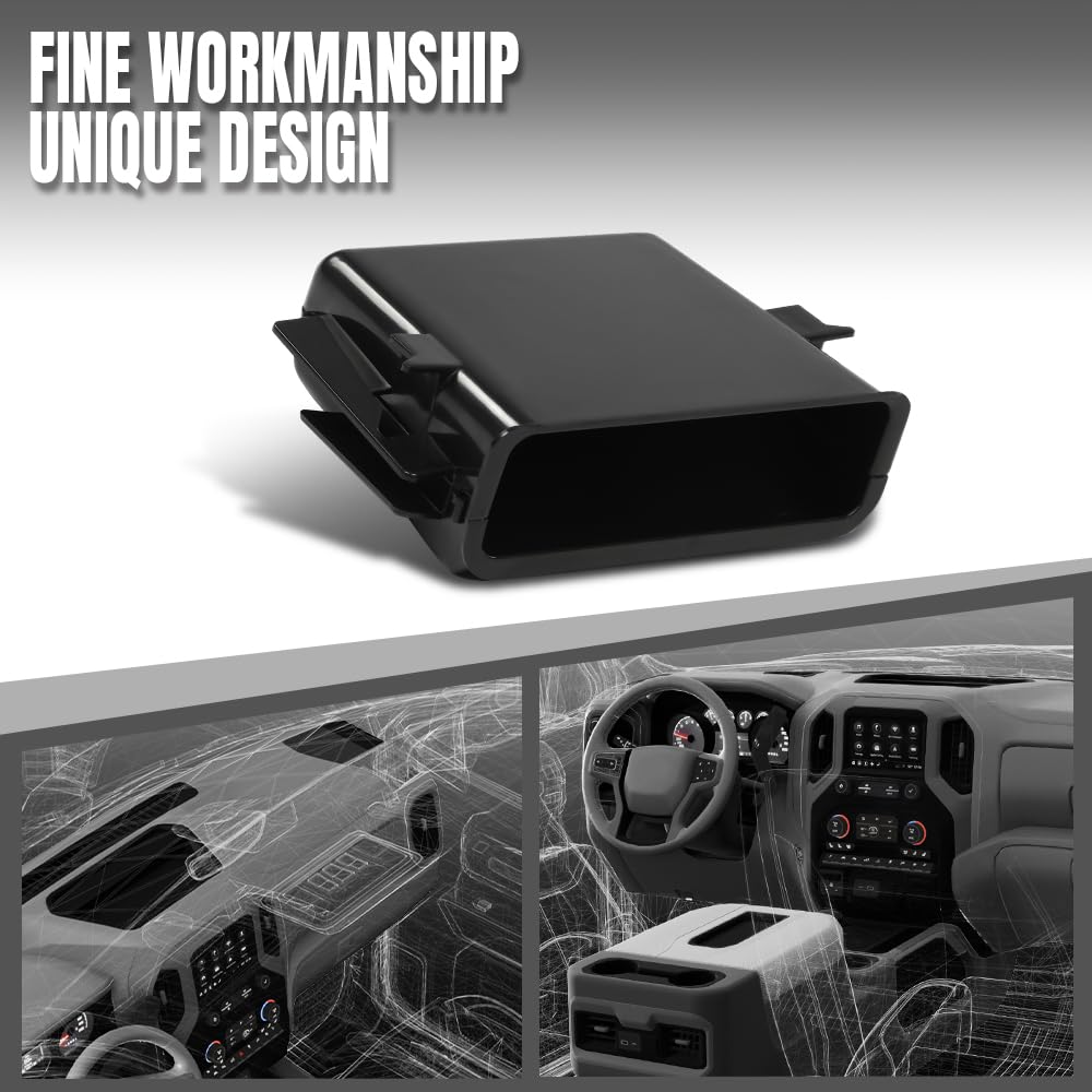 G-PLUS Truck Radio Car Stereo Dash Storage Cubby Kit Compatible with 1995-2005 GMC Chevy Pickup