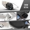 G-PLUS Front Bumper Fog Lights w/Switch + Sliver Cover Bezels Compatible with Toyota Avalon 2013 2014 2015 Left & Right Clear Lens Chrome Housing, 812200W040, 8122008020, 812100W050