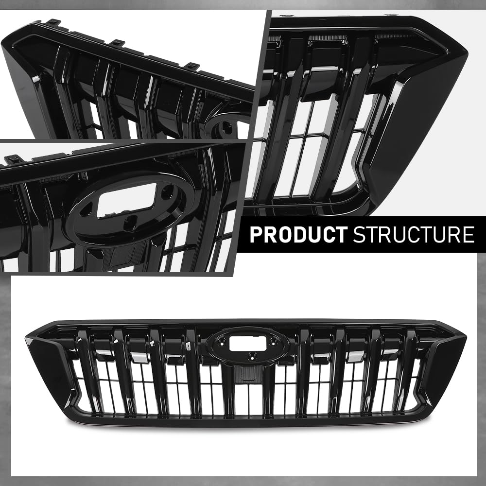 G-PLUS Front Grille Assembly Compatible with Subaru Crosstrek 2021-2023 J1010FL320