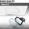 G-PLUS Headlight Lens Cover Compatible with Land Rover Discovery 4 LR4 2014-2016 Left & Right Pair Front Headlamp Lens Cover Clear