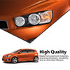 G-PLUS Headlight Assembly Fit Chevy Sonic 2012-2016(4-Door Sedan/4-Door Hatchback),Fit Headlight w/Chrome Bezel Only,Left Driver,Clear Lens Black Housing Bumper Headlamps,faros delanteros