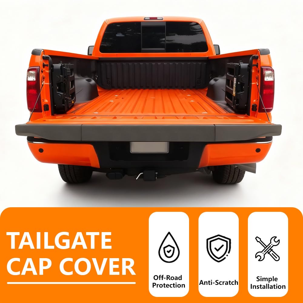 G-PLUS Tailgate Molding 3pc Set Compatible with 2011-2016 Ford F250 & F350 Super Duty King Ranch