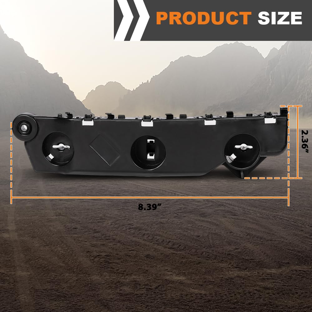 G-PLUS Front Passenger Side Bumper Bracket Compatible with Nissan Rogue 2021-2025 622226RR0A, NI1043129 OE Standard, Direct Replacement Black