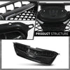 G-PLUS Front Bumper Grille Compatible with Subaru XV Crosstrek 2013 2014 2015 Mesh Grill Assembly 91122FJ020, 91123FJ040, 91123FJ050, SU1200151C, SU1210100, SU1202100