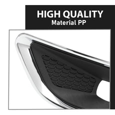 G-PLUS Fog Light Cover Bezel for Jeep Cherokee 2019-2020 Chrome Style Close-up View