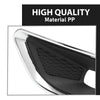 G-PLUS Front Bumper Fog Light Lamp Covers Bezel Chrome Compatible with Jeep Cherokee 2019-2020