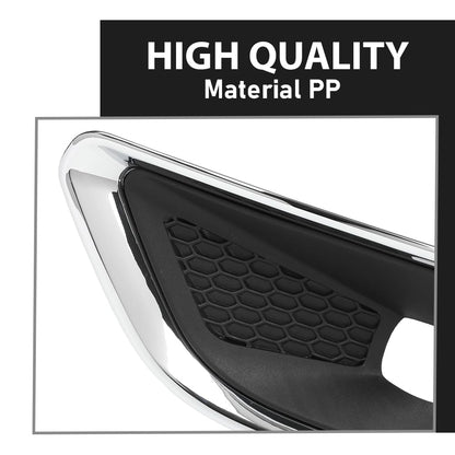 G-PLUS Front Bumper Fog Light Lamp Covers Bezel Chrome Compatible with Jeep Cherokee 2019-2020