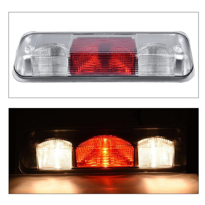 G-PLUS Clear/Red Lens 3rd Brake Light Fit Ford F150 2004 2005 2006 2007 2008 High Mount Center Rear Roof Third Cargo Light Parking Light Halogen