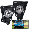 G-PLUS Bumper Fog Lights Compatible with 2016 2017 Toyota RAV4 Clear Driving Fog Lamps A pair W/Bulbs + Switch Wiring Kit neblineros para autos delantero, faros antiniebla