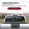 G-PLUS Third Brake Light for Nissan Frontier 2001-2004 Chrome Housing Red Lens Front View