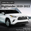 G-PLUS Front Right Fender Flare Compatible with Toyota Highlander 2020 2021 2022 Wheel Arch Trim, 750850E040
