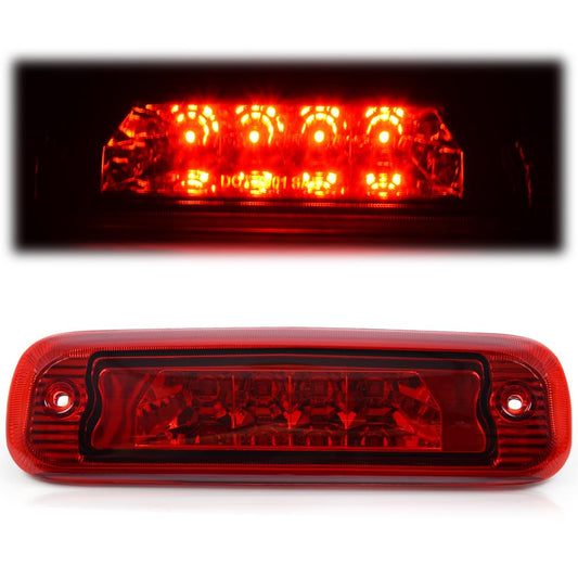 G-PLUS LED 3rd Brake Light for Jeep Cherokee 1997-2001 Chrome Housing Red Lens