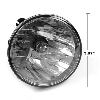 G-PLUS Bumper Fog Lights w/Bulbs Compatible With GMC Acadia Yukon Pontiac 2007-2014 /Fit Chevy Avalanche Camaro Suburban Tahoe, Driving Lamps Pair,Clear Lens Black Housing 15839896, GM2590104