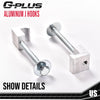 G-PLUS Truck Tool Box Mounting Kit Compatible with Tool Box Mount J Hook Toolbox Pickup Tiedown Silver