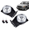 G-PLUS Bumper Fog Lights Compatible With GMC Sierra 1500 2500 3500 2003-2006 Pickup Clear Driving Fog Lamps W/o Wiring Kit Left+Right Side