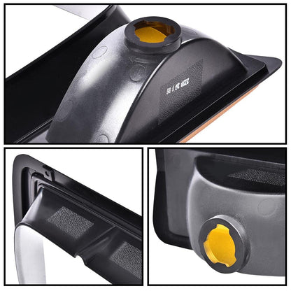 G-PLUS Headlights Bezel w/Corner Parking Light Compatible with Dodge Pickup Truck 1986-1990 Headlamps Head light Doors Headlamps Bezels Pair Set 4249810 CH2513122 4249811 CH2512122,faros delanteros