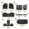 G-PLUS Floor Mats & Cargo Liner Fit Chevy Traverse 2018-2023(7 Seats Only)