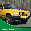 G-PLUS Corner Lights & Bumper Signal Lights Fit Jeep Cherokee XJ 1997 1998 1999 2000 2001,4 Pieces Clear lens Chrome Housing Clear Reflector