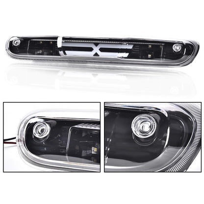 G-PLUS LED Third Brake Light Compatible With 07-14 Chevy Silverado/GMC Sierra,3RD LED Bar Brake/Cargo Light,Type X (Clear lens Black Housing Amber Reflector)