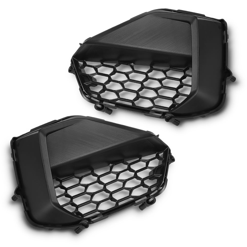 G-PLUS Front Corner Grille Set L&R Compatible with Ford Mustang GT 2024-2025 Black
