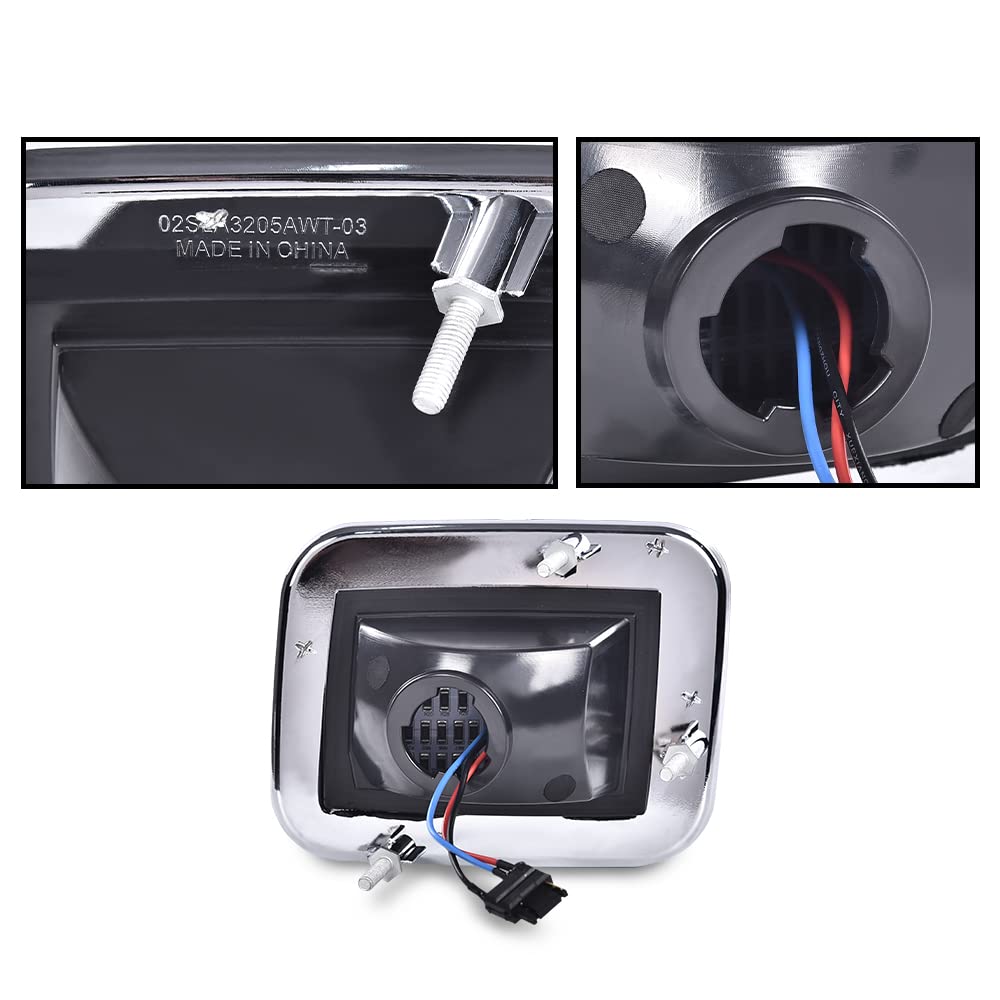G-PLUS LED Corner Signal Lights Compatible with 2003-2009 Hummer H2 15060529, 15060530 Left Driver Side& Right Passager Side Smoke Lens Parking Lamps