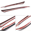 G-PLUS Carbon Fiber Front Bumper Lip Upper Grill Molding Trim Cover + 2Pcs Eyelid Cover Set, Compatible with Honda Accord 10th Gen Sedan 2018-2020, 3pcs