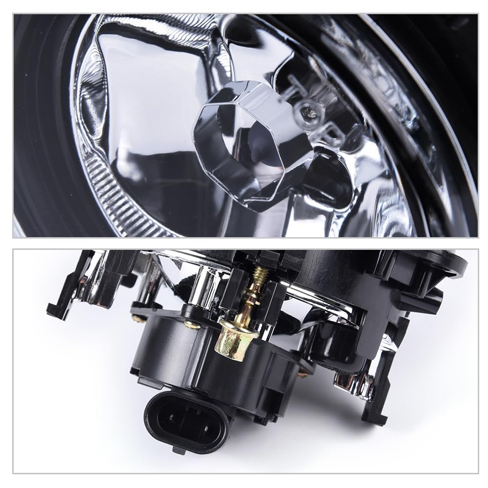 Fog Lights Front Driving Light Assembly Compatible with Ford Mustang Cobra 2003-2004 Fit Ford Focus(SVT Models Only) 2002-2004 Fit Ford Escape 2005-2007 Lincoln LS 2002 Clear Lens