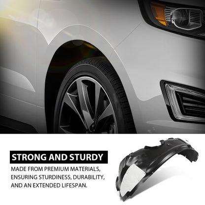 G-PLUS Front Right Fender Liner Inner, Compatible with Ford Edge 2015-2018, Passenger Side, FT4Z16102B, FT4Z16102H