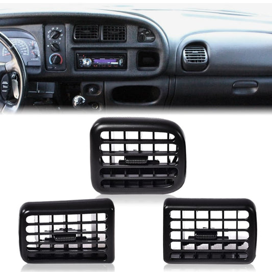 G-PLUS A/C Heater Dash Bezel Vents Compatible with Compatible with 1998-2002 Dodge Ram 1500 2500 3500 Dashboard 5GK51DX9AA, 5EU11DX9AB, 926469