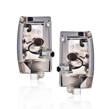G-PLUS Side Marker Turn Signal Lights Driver And Passenger Side Compatible with Nissan D21 Hardbody 1990-1997 Parking Lights Turn Signals B611088G00 B611588G00 NI2550107 NI2551107