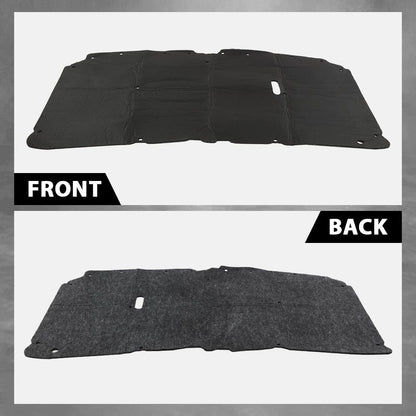 G-PLUS Hood Insulation Pad Heat Shield w/Clips Compatible with Ford F250 F350 F450 Super Duty 1999-2007/Fit Ford Excursion 2000-2007 Black Heat Blanket