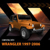 G-PLUS Armor Rocker Side Panels Compatible with Jeep Wrangler TJ(All Trims, 4WD) 1997-2006 No-Drill for Most Black