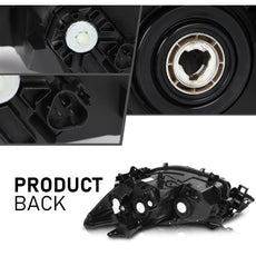 G-PLUS Headlights for Mazda CX-5 2013-2016 Halogen Models Black Housing Product Image