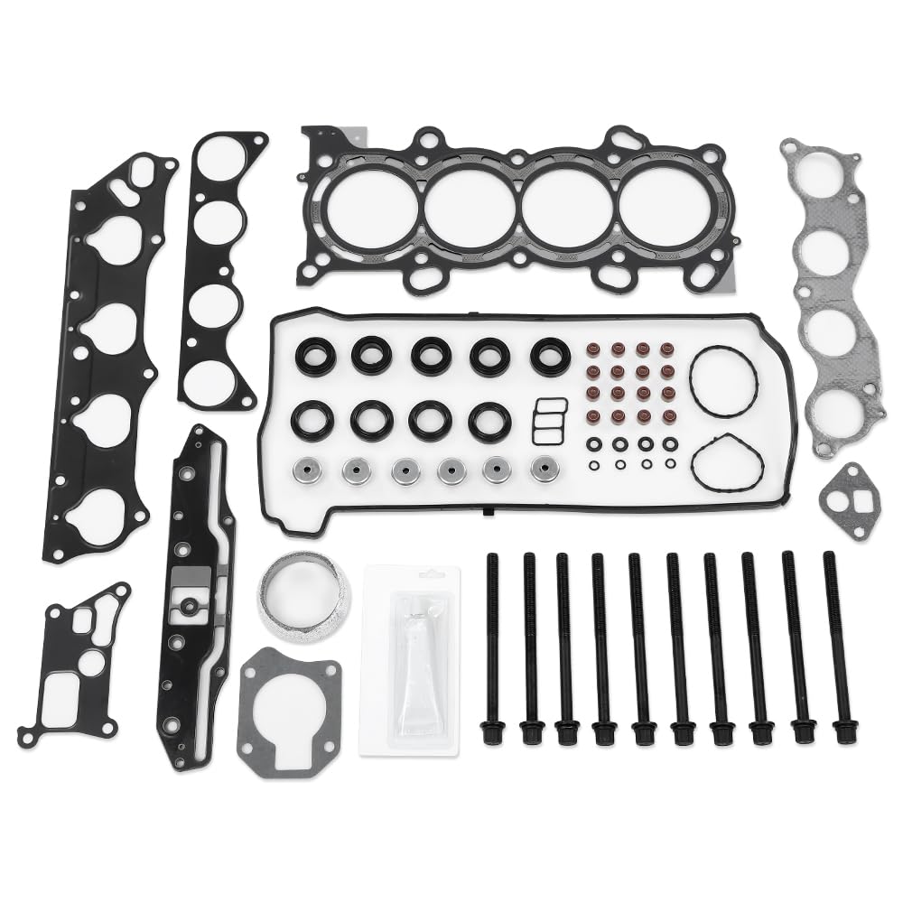 G-PLUS Head Gasket Set Bolts K24A4 Compatible with Honda Accord 2.4L 2003-2005/Fits Honda Element 2.4L 2003-2006 HS26243PT ES71333