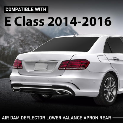 G-PLUS Air Dam Deflector Lower Valance Apron Rear Compatible with Benz E250 (submodel: Bluetec, Bluetec 4Matic) 2014-2016 for Models with AMG Styling Package,Fit Benz E300 4Matic 2015-2016