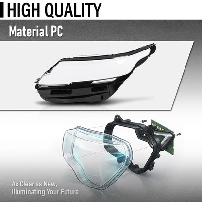 G-PLUS Headlight Lens Cover Compatible with Land Rover Range Rover Velar 2017-2024 Left & Right Pair Front Headlamp Lens Cover Clear