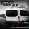 G-PLUS Right Passenger Rear Door Lower Molding Compatible with Ford Transit/Transit-150/Transit-250/Transit-350 2015-2019, Without Camera Hole CK4Z-99425B28-BB