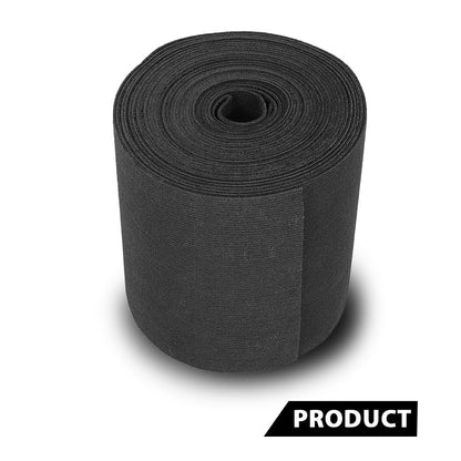 G-PLUS 12" x 50' Outdoor Ribbed Marine Carpet, Boat Trailer Bunk Carpet, Fit Boat Trailer Bunks Runner Docks Black