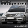 G-PLUS LED Pair Fog Lamp Daytime Running Lights, Compatible with Benz W221 S63 AMG 2007-2013, LH Driver & RH Passenger Side 2PCS, 2218201356, 2218201456