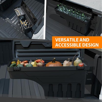 G-PLUS Rear Right Truck Bed Storage Box Toolbox Compatible with Toyota Tundra 2007-2020 Right Passenger Side Truck Bed Box