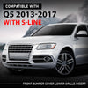 G-PLUS Front Bumper Cover Grille Insert, Compatible with Audi Q5 2013-2017 W/S-Line, AU1036121, 8R0807647B01