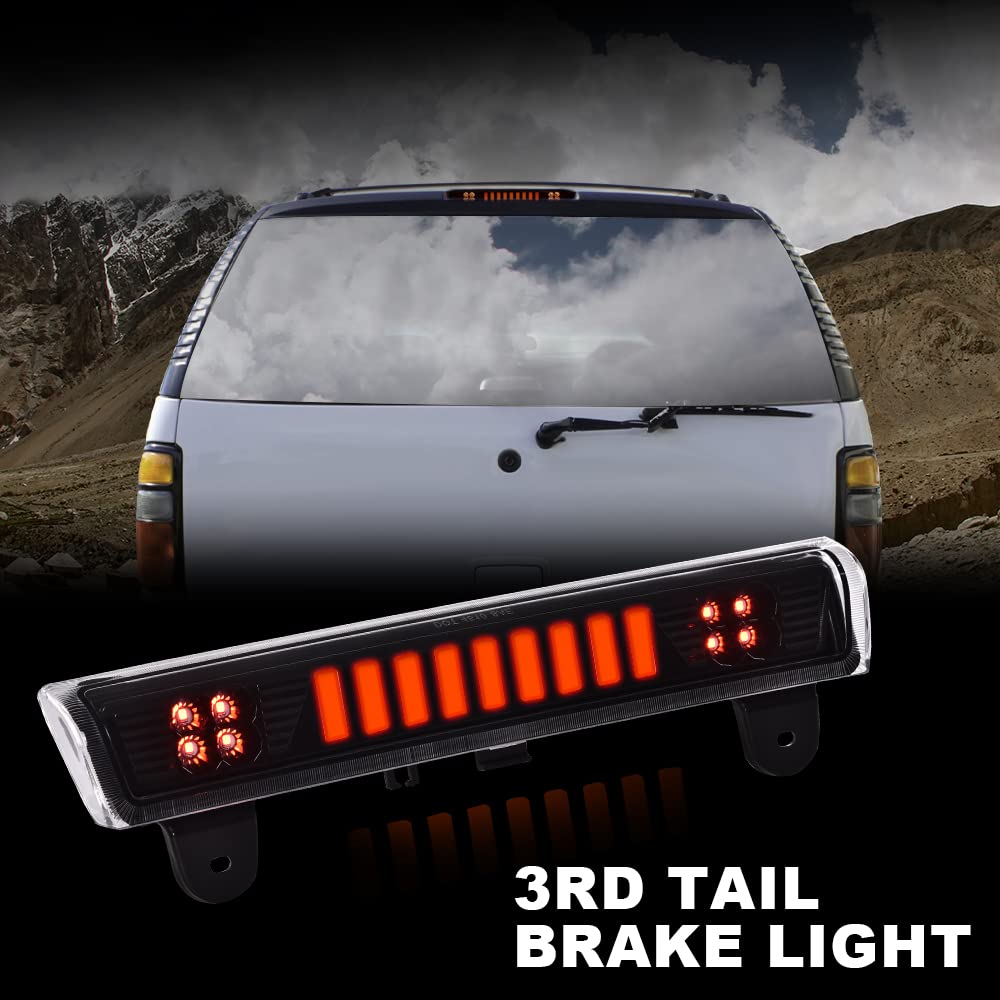 G-PLUS LED 3rd Brake Light for Chevy Suburban Tahoe GMC Yukon 2000-2006 Red Lens Close-up View
