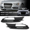 G-PLUS Front Bumper Lower Fog Light Grille Cover Grill Panel Pair Compatible with Audi A5 2012-2016/Fits Audi A5 Quattro 2012-2016/ Not fit for S5/ RS5/ A5 S-Line