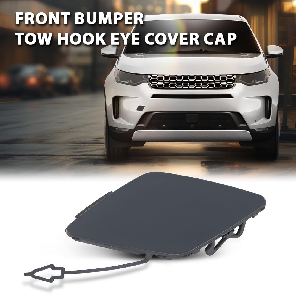 G-PLUS Front Bumper Tow Hook Eye Cover Cap Compatible with Discovery Sport L550 2020-2022
