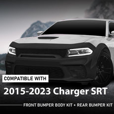 G-PLUS Front Rear Bumper Body Kit for Dodge Charger 2015-2023 SRT Widebody Style Front View