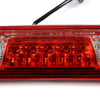 G-PLUS LED Third Brake Light, Compatible with Chevy Silverado/GMC Sierra 1500/2500HD/3500 2014-2018 Rear 3RD Cargo Led Tail Lamps (Red Clear Lens Chrome Housing) Tercera Luz De Freno