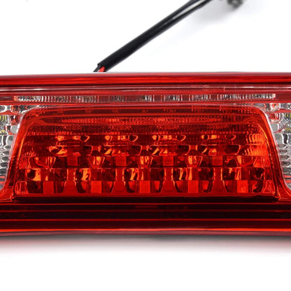 G-PLUS LED Third Brake Light, Compatible with Chevy Silverado/GMC Sierra 1500/2500HD/3500 2014-2018 Rear 3RD Cargo Led Tail Lamps (Red Clear Lens Chrome Housing) Tercera Luz De Freno