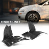 G-PLUS Fender Liner Front Driver and Passenger Side Front Section Compatible with Audi A3 Base 2006-2008 8P0821191C, 8P0821192B, AU1250101, AU1251101 Black
