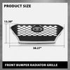 G-PLUS Front Bumper Grille Chrome Trim Compatible with Hyundai Kona Hatchback 2018-2021 86350J9100