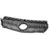 Compatible with W117 CLA Class CLA180 CLA200 CLA250 CLA260 CLA45 AMG 2014 2015 2016 Front Diamond Style Bumper Grille Upper Hood Grill Trim Shell Chrome Black